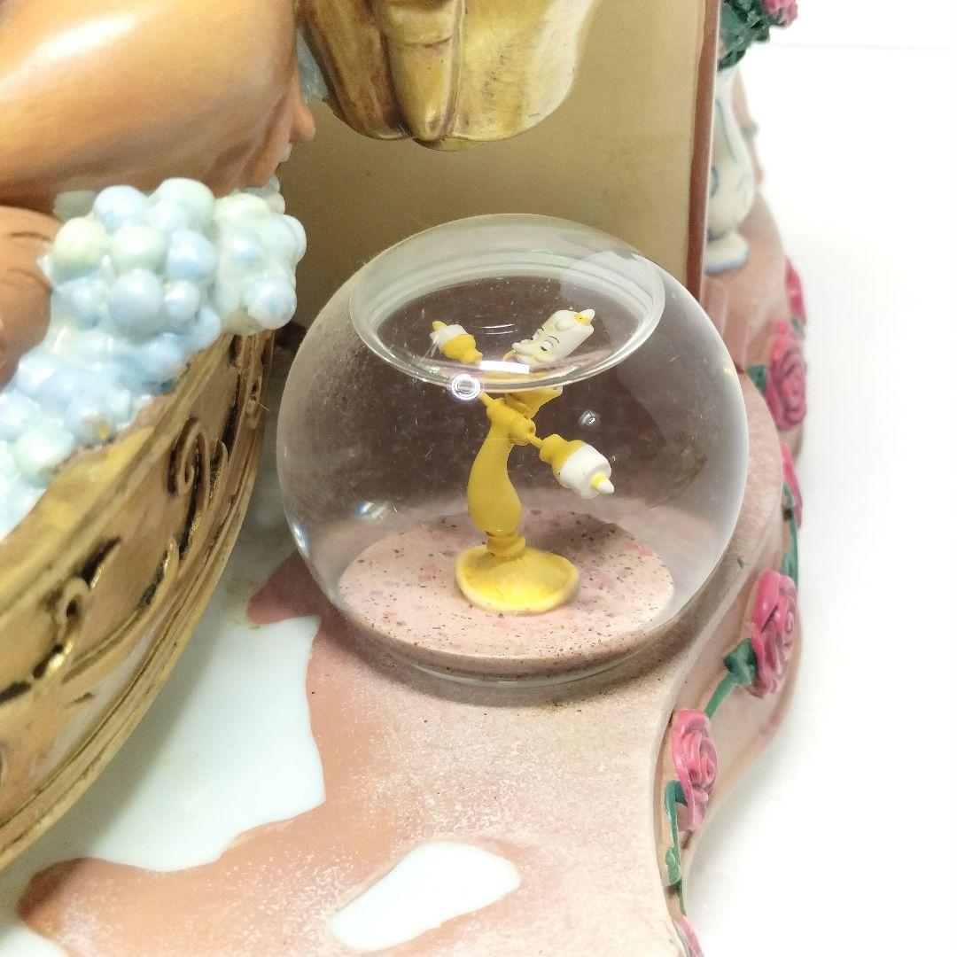 レア ディズニー 美女と野獣 スノードーム フィギュア スノーグローブ 希少品