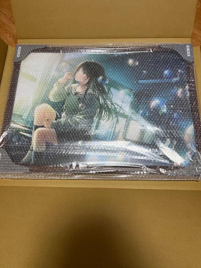 はねこと　複製原画　絵師100人展14　ぼくたちはどこに向かっていくのだろう