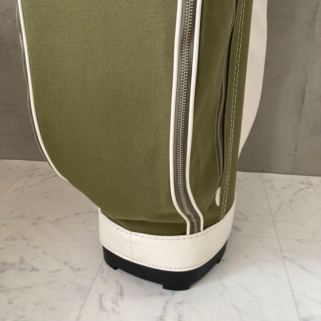 定価97900円⛳️極美品 木の庄帆布 クロスハンドルキャディバッグ グリーン