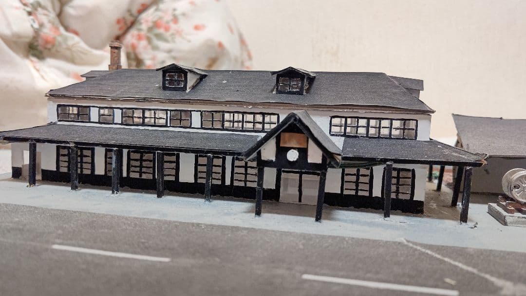 Nゲージ旧室蘭駅風ジオラマ