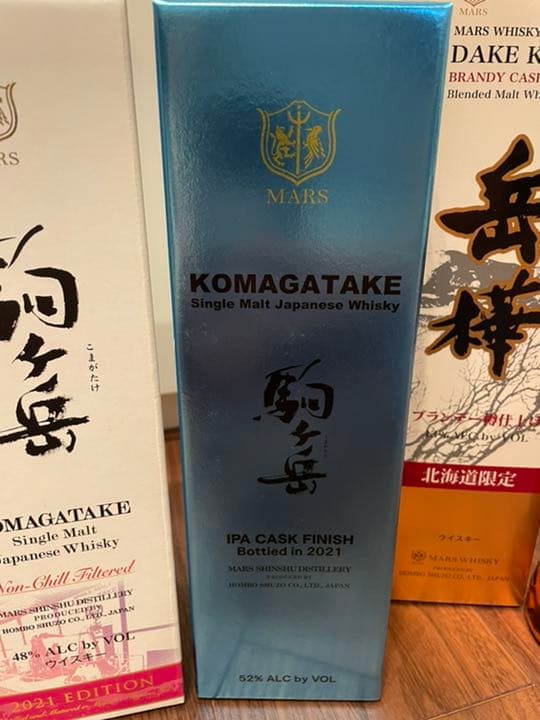 駒ヶ岳蒲公英　IPA  厚岸　駒ヶ岳シングルモルト　マルスウィスキー北海道限定