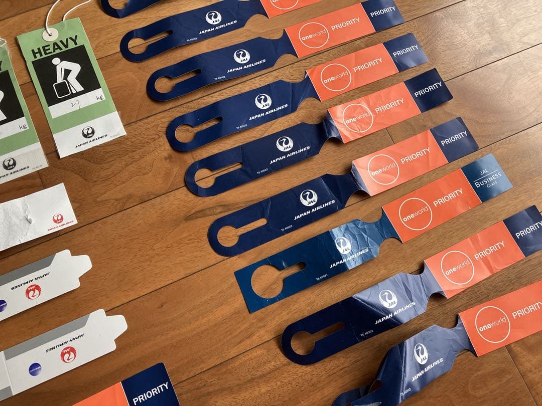 JAL手荷物タグ HEAVY セット　日本航空　フラジール
