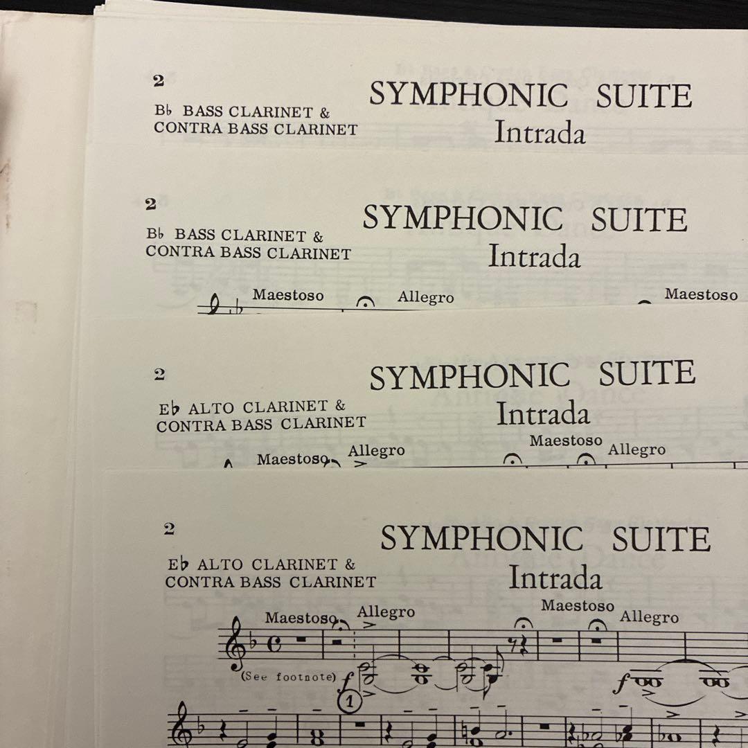 SYMPHONIC SUITE 吹奏楽・楽譜セット（スコア&パート譜）