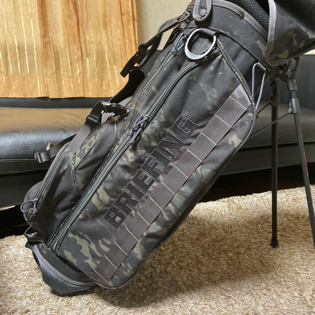 BRIEFING CR-４　キャディバッグ カモ　ヘッドカバー付き