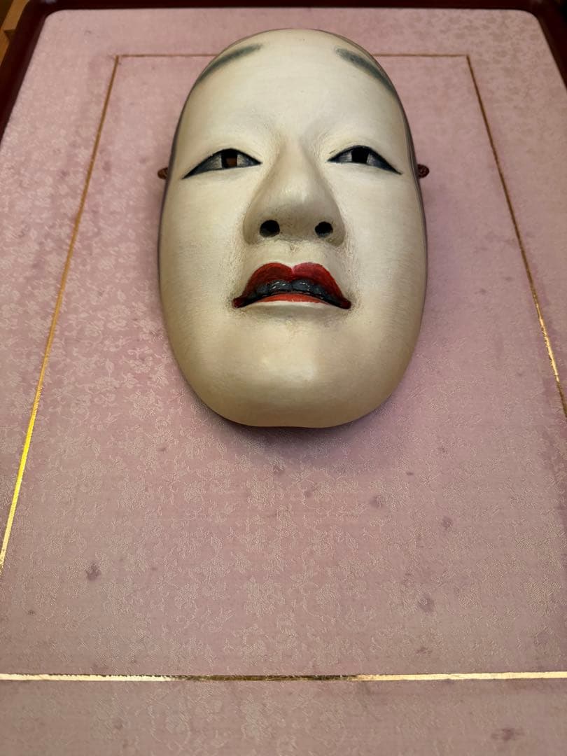 能面 木彫り　小面(こおもて)