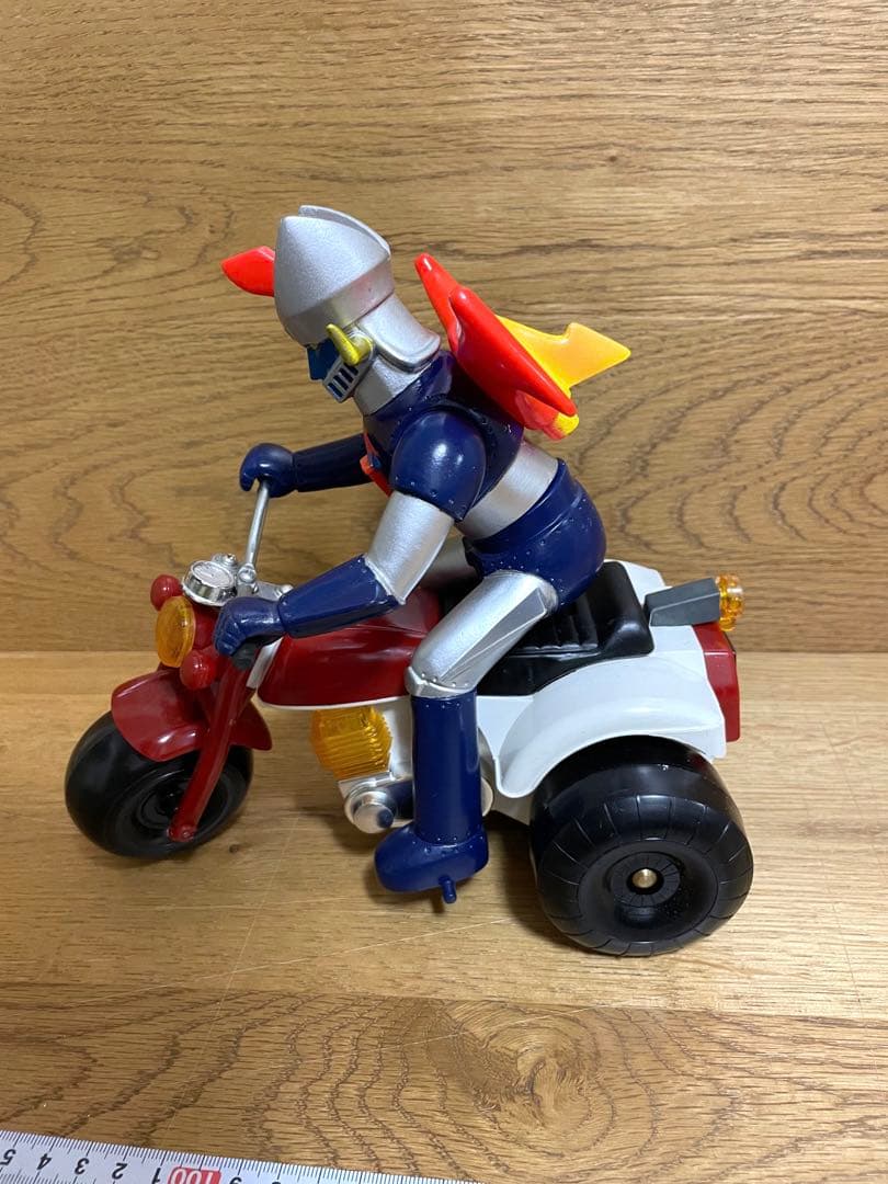 グレートマジンガー！バイク当時物❗️ソフビ三輪‼️バイクアオシン‼️希少❗️