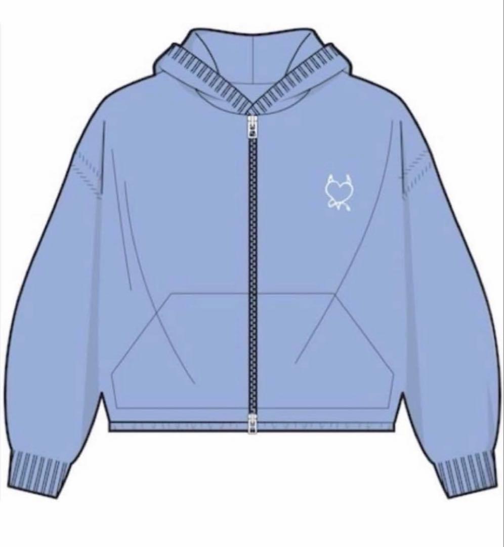 BABYMONSTER ベビモン　ジップアップフーディー Blue