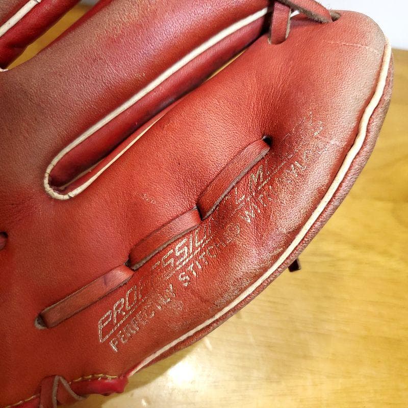 ミズノ 堀内恒夫モデル サイン刻印 ビンテージグラブ 投手用 軟式グローブ