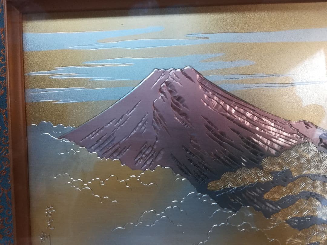 叙勲受章記念額赤富士