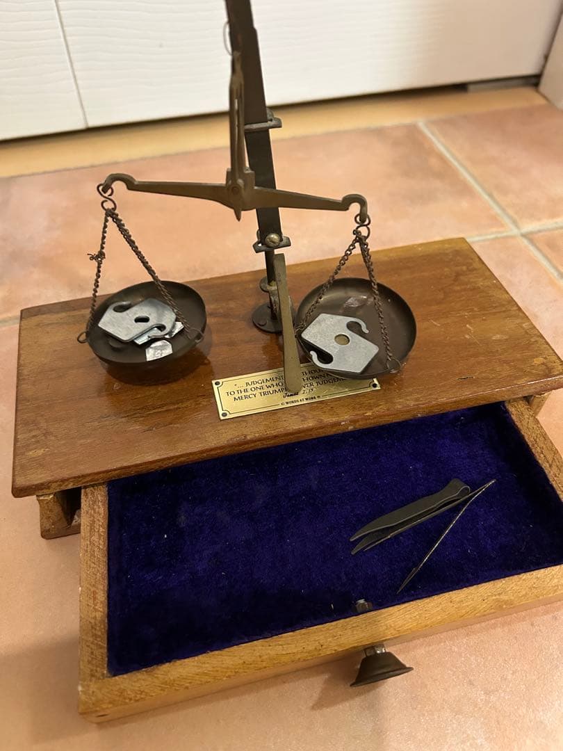 ビンテージ　アンティーク 秤 スケール ディスプレイ インテリア 店舗什器 真鍮