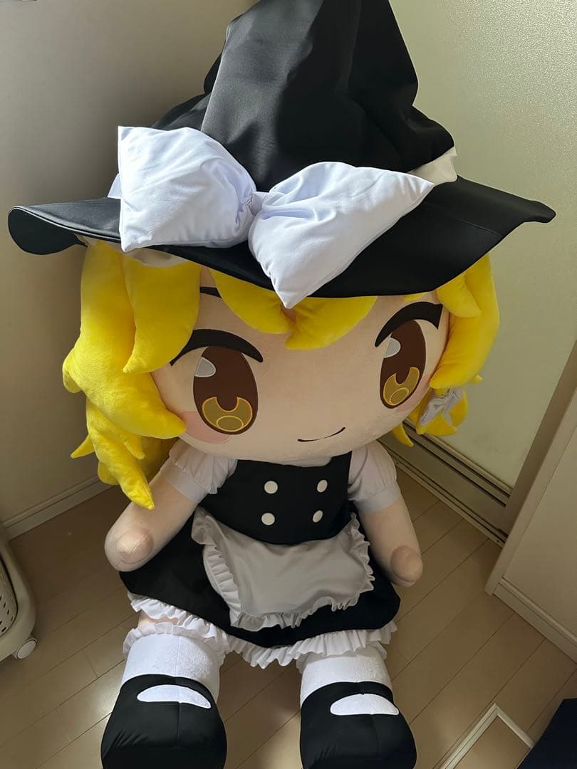 どきゅーと 東方project 直特大ぬいぐるみ 霧雨魔理沙 約110cm