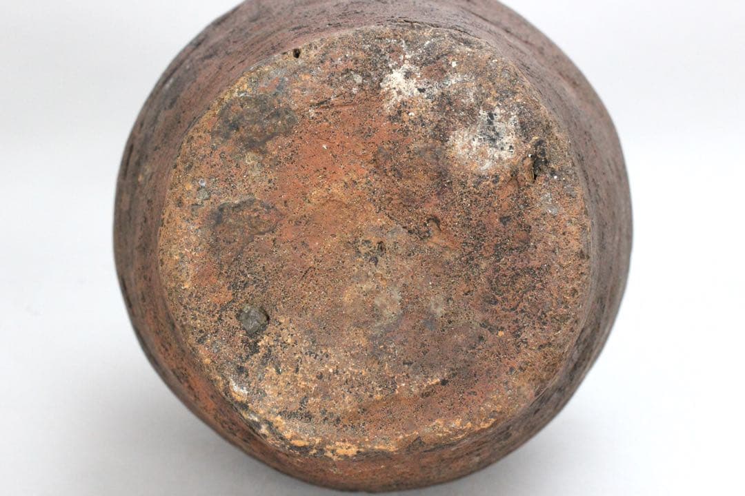 No5593 時代　壷　高さ24.5cm 常滑　備前　花器　陶磁器　送料無料