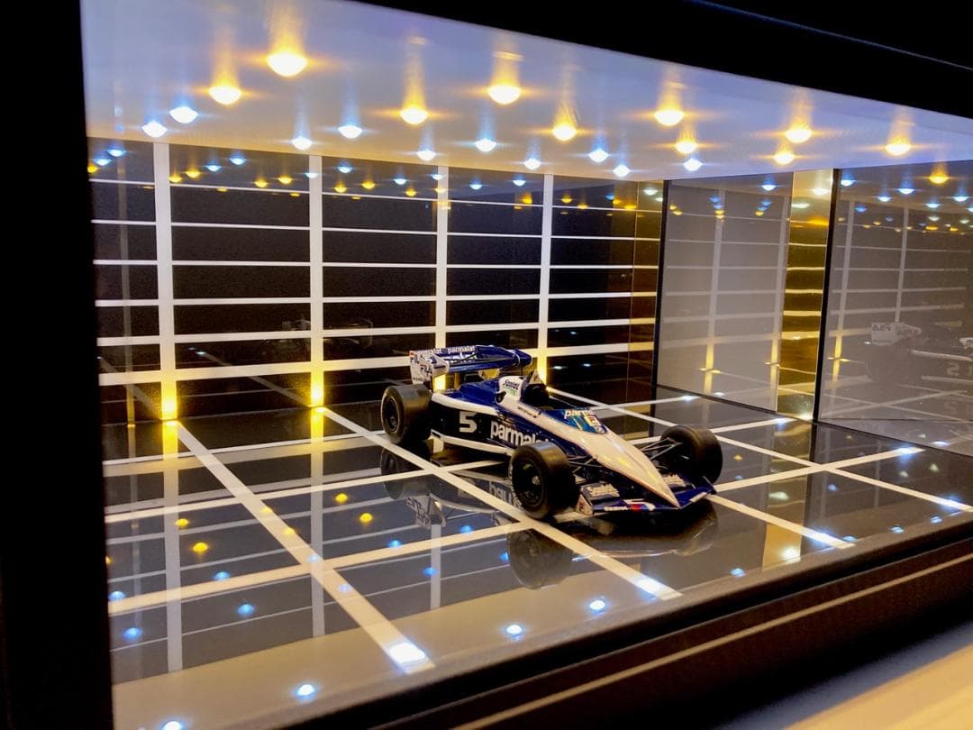 1/18展示2〜3台可・モダンBK・ディスプレーBOX / ネオジオラマ