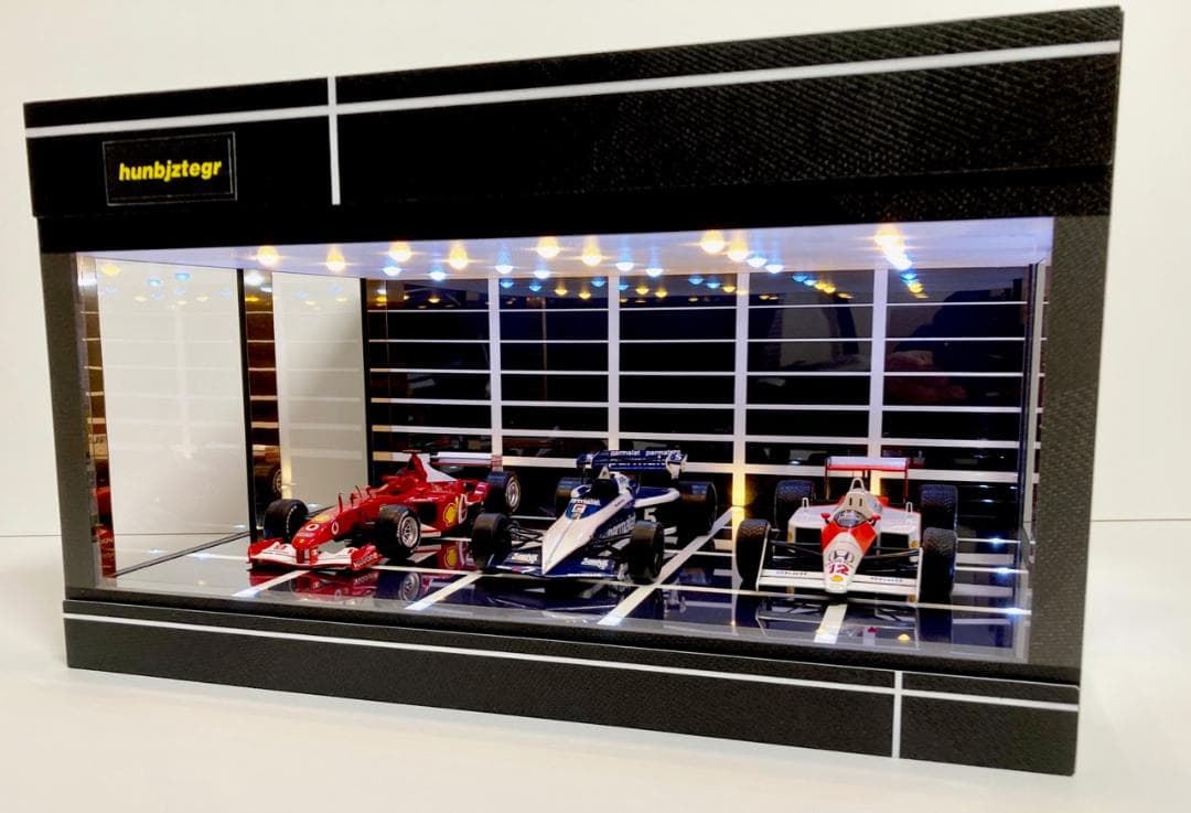 1/18展示2〜3台可・モダンBK・ディスプレーBOX / ネオジオラマ