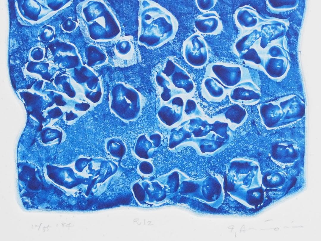 現代版画の鬼才◆一原有徳「RIz」◆ステンレス版画1984年55部◆サイン