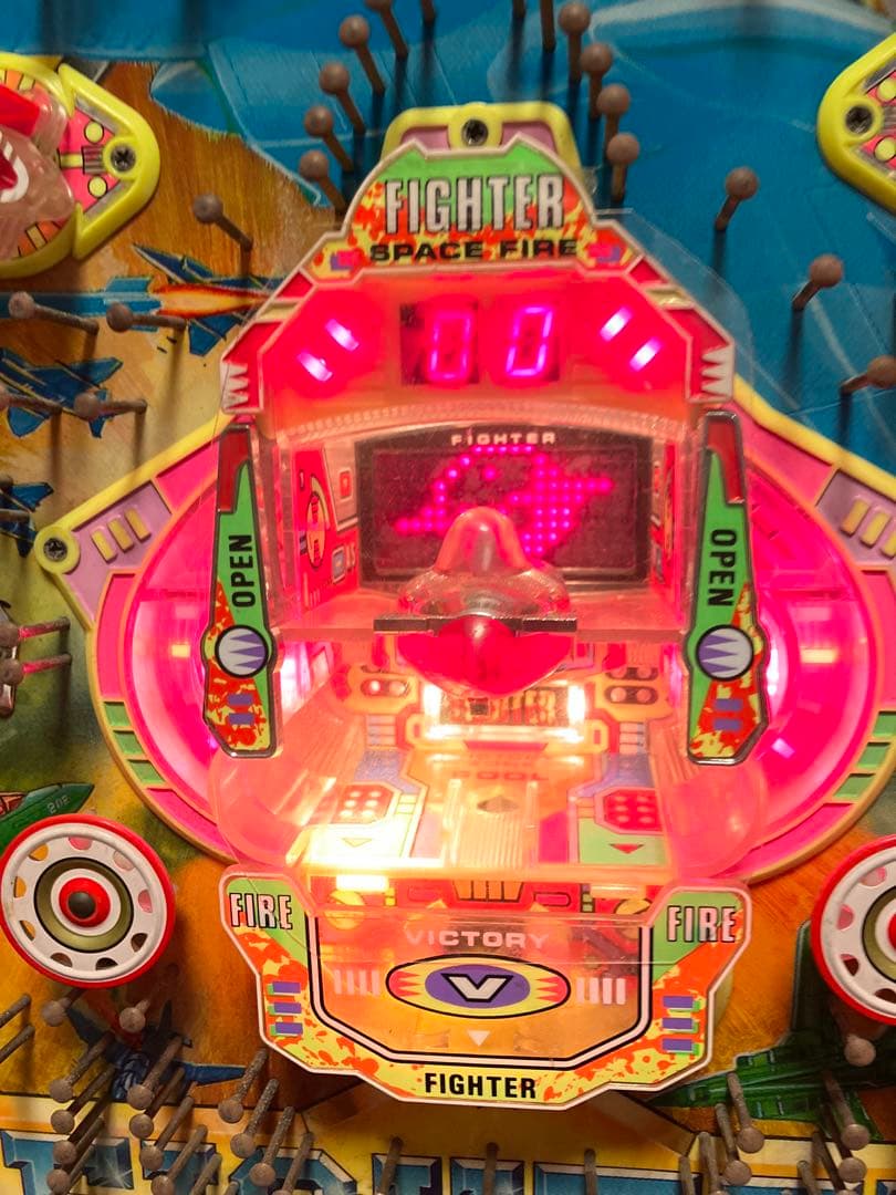 パチンコ　実機　スーパーファイター 循環機 15R羽根モノ初期　京楽 　美品