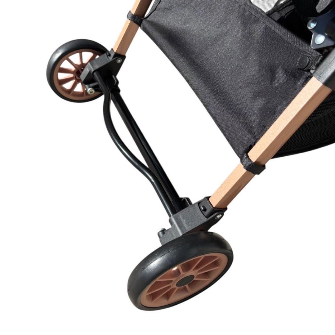 【美品】 ペットカート 2way 折りたたみ 軽量 輪止め ブレーキ付