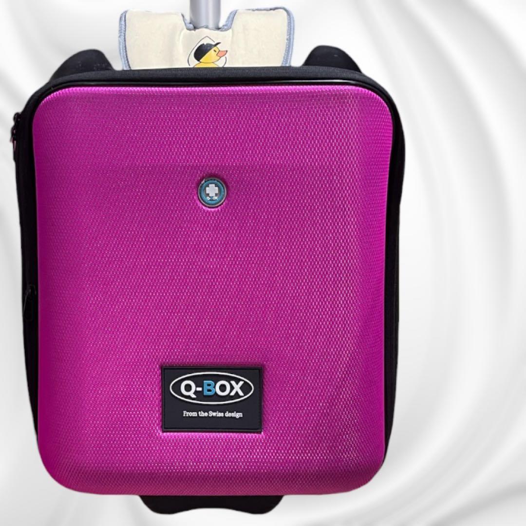 【美品】Q-BOX 乗れるキャリーケース　スーツケース　キャリーバッグ　子供乗せ