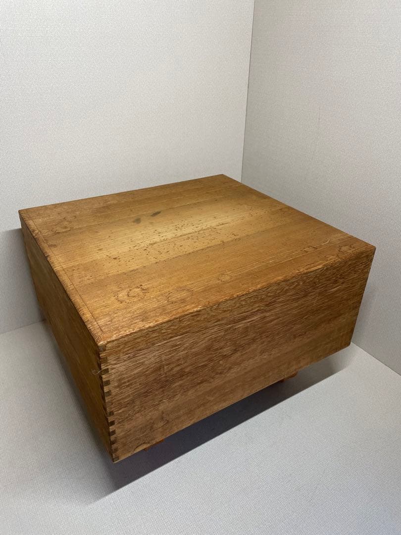 囲碁盤　脚付碁盤 厚さ約20cm へそ 蓋付