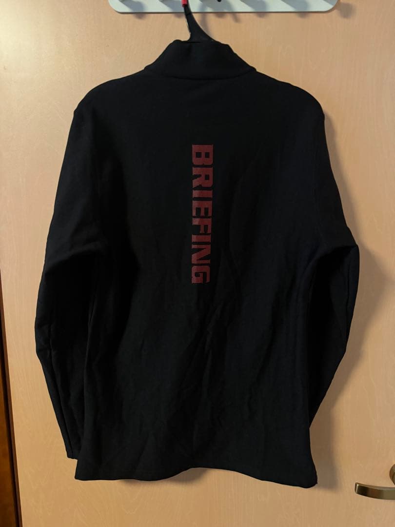 BRIEFING ブラック 長袖ウォームタートルネックシャツ