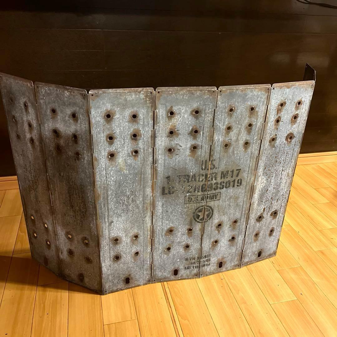 ウィンドスクリーン600cm ミリタリー.軍幕，焚き火，ソロキャンプ、未使用品