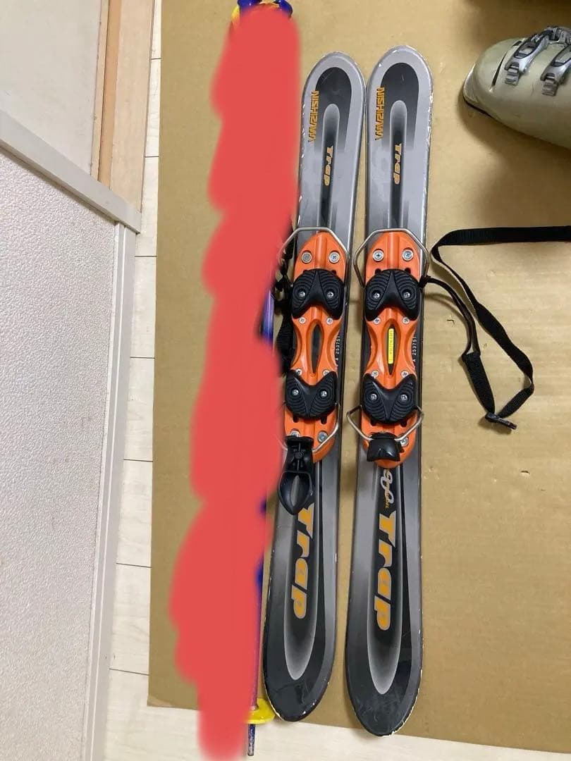 ニシザワ TRAP ショートスキー90cm ブーツ24cm