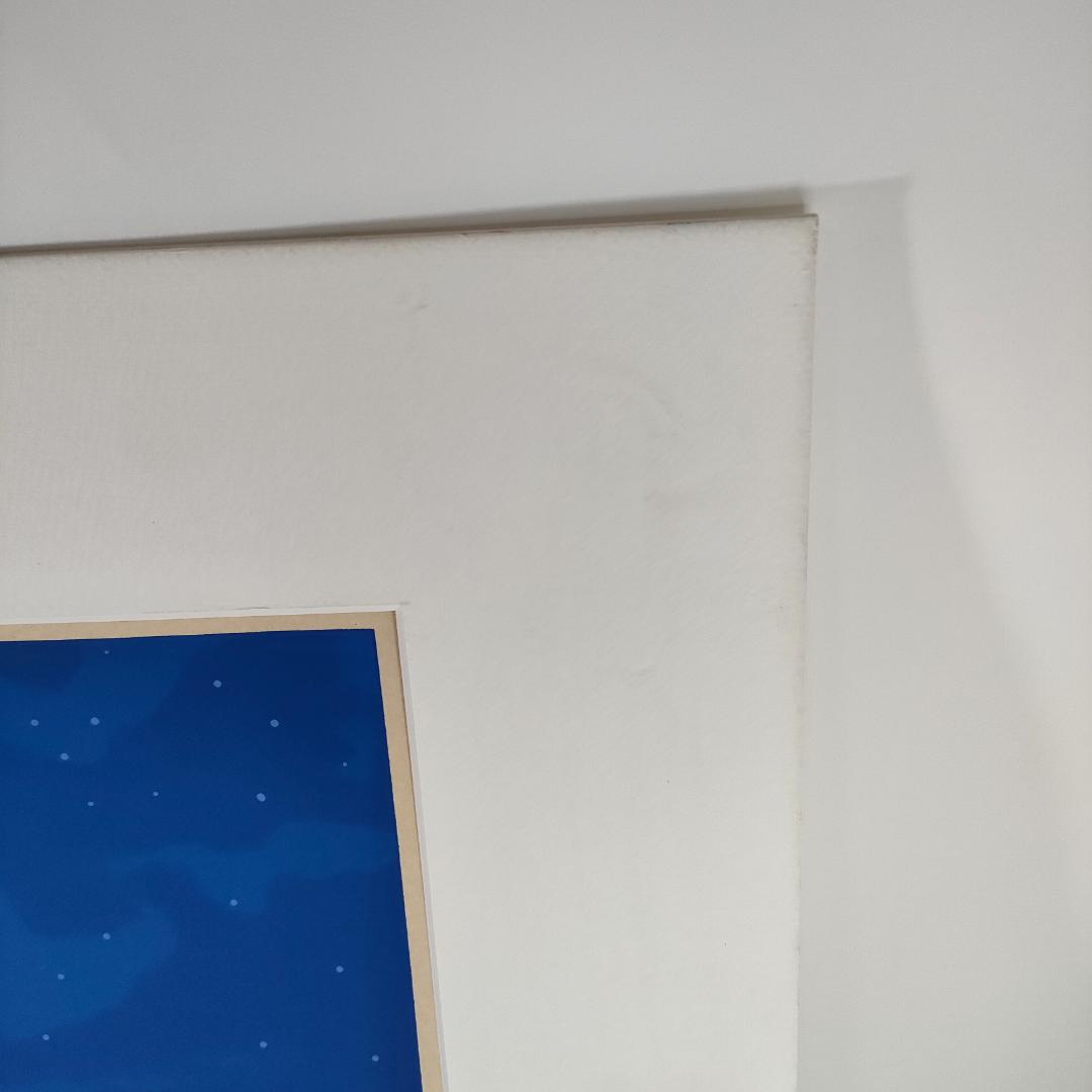 シルクスクリーン 渡辺あきお 「ぼくたちがいるところ」猫 69/500　M468