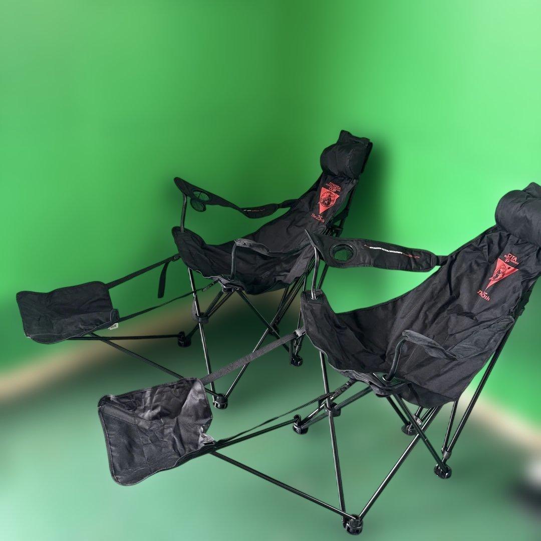 TOYOTA 折りたたみチェア 2脚セット