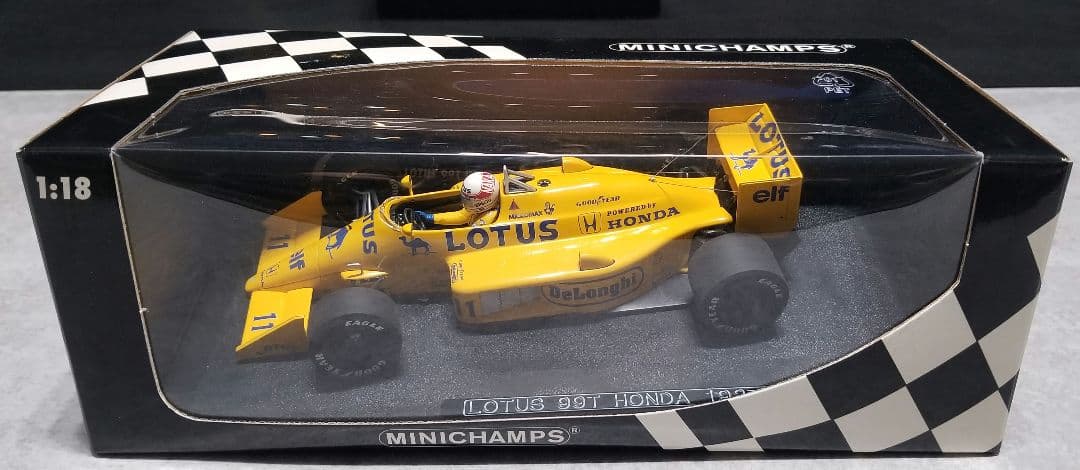【レア美品】ミニチャンプス1/18 　ロータスホンダ99T 中嶋 悟　1987