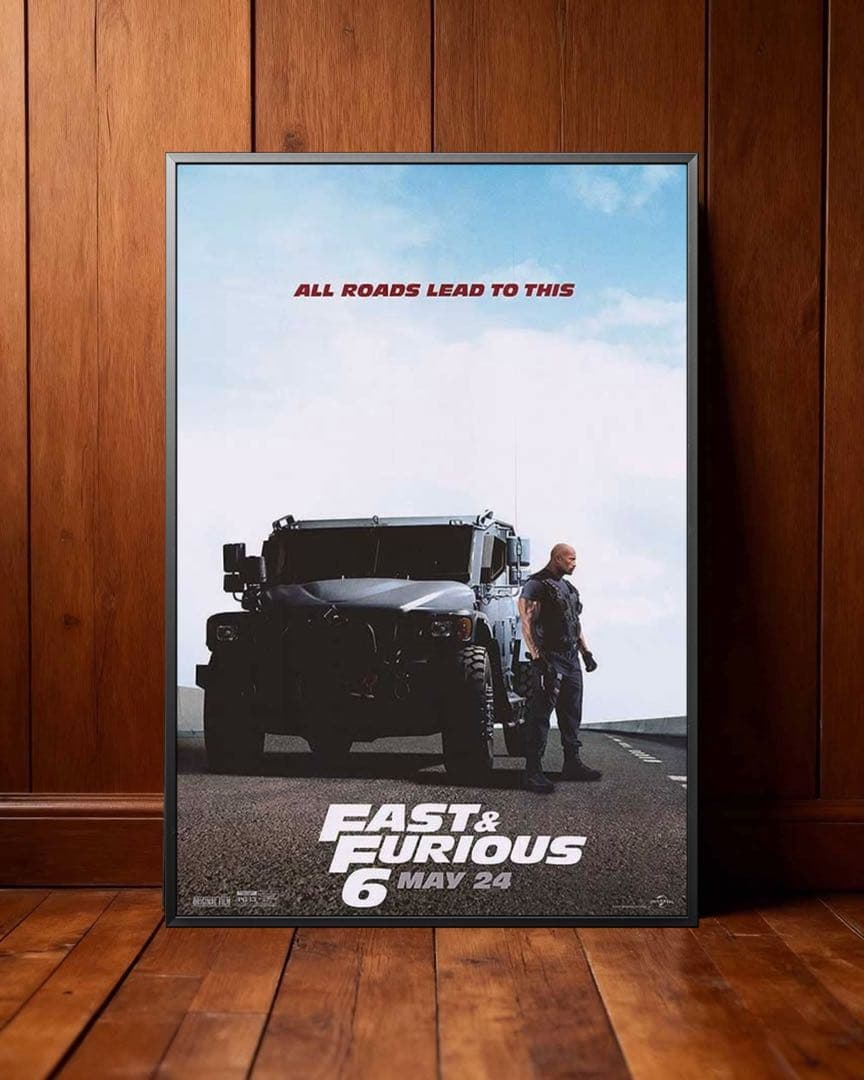 *枚数限定*映画館用両面印刷ポスターUS版:Fast & Furious 6