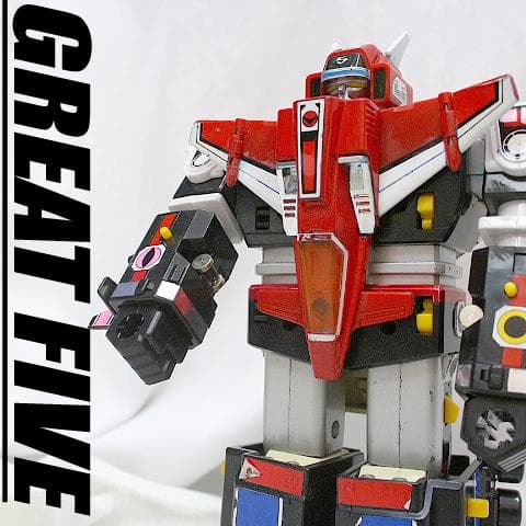 光戦隊マスクマン　ＤＸ超合金！光速合体グレートファイブ　バンダイ　センタイギア