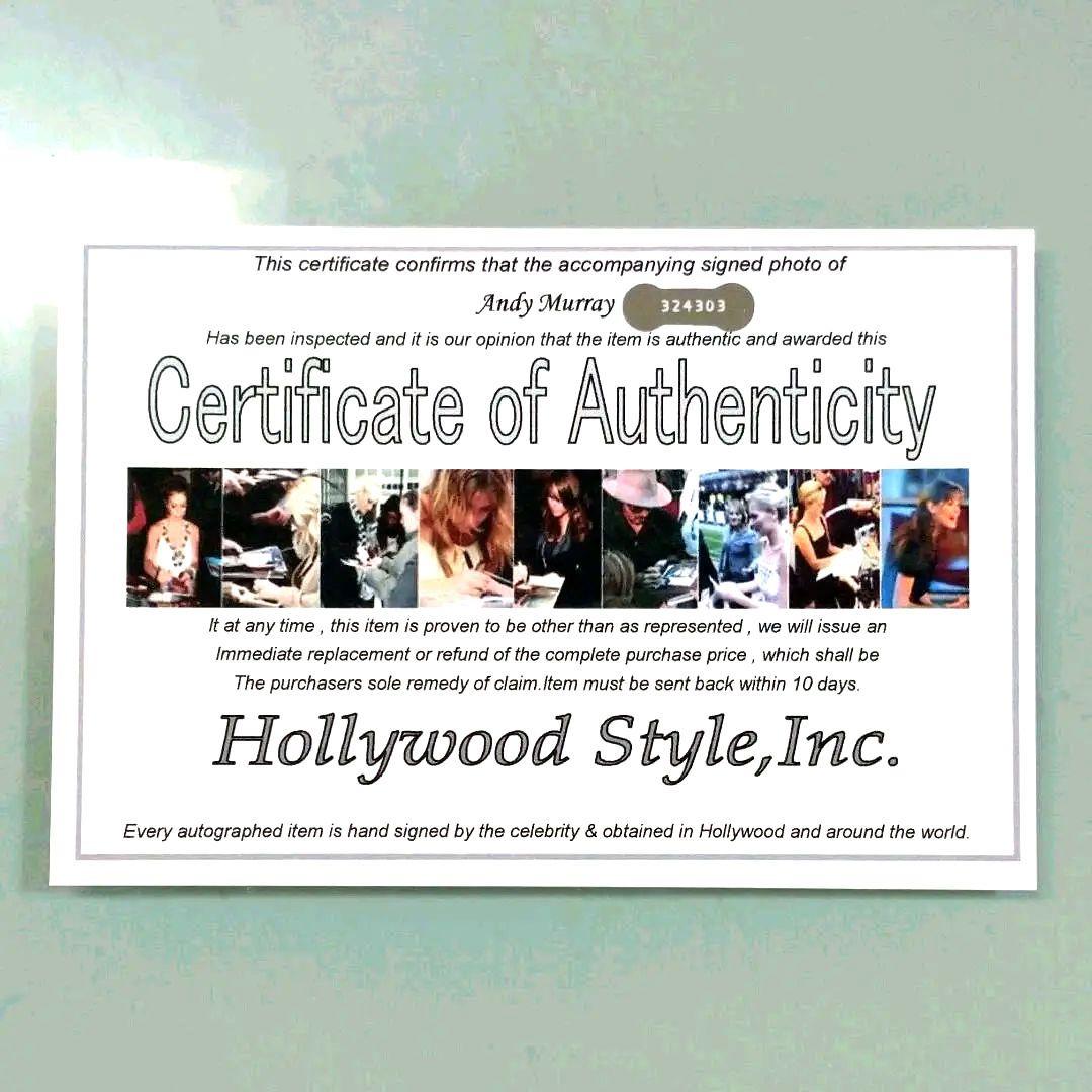 セール中…アンディ・マレー直筆サイン入り超大型写真…イギリス・プロテニス