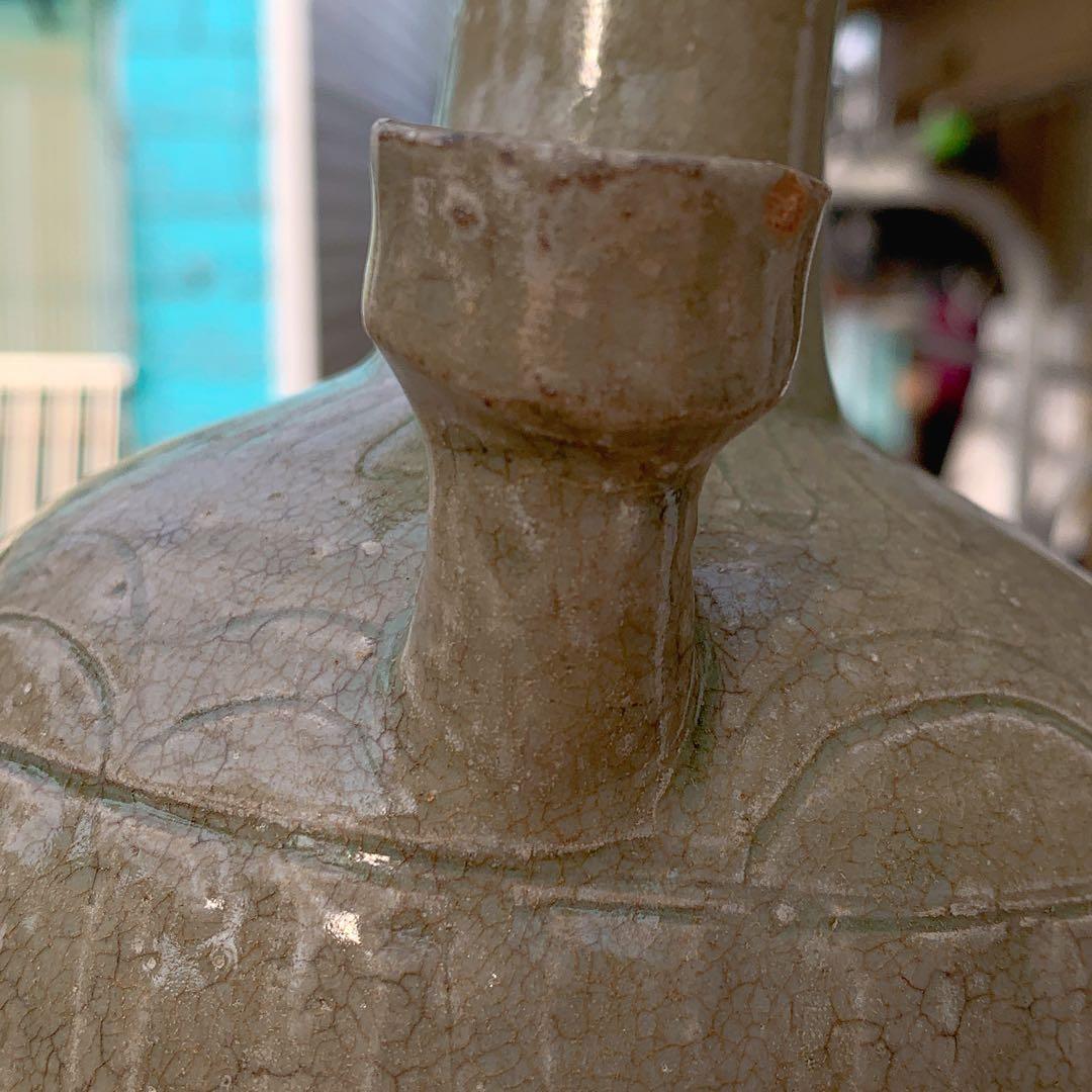 李朝　浄瓶　韓国　朝鮮　骨董品　青磁　高麗　花瓶　水指　水滴　古美術