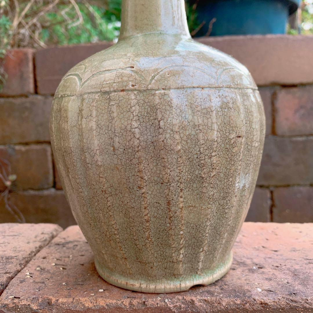 李朝　浄瓶　韓国　朝鮮　骨董品　青磁　高麗　花瓶　水指　水滴　古美術