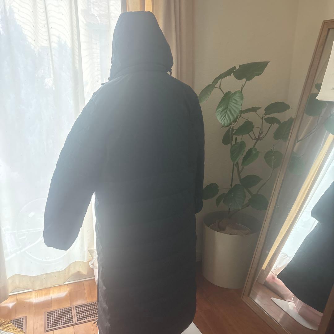 adidas ブラック ダウン ベンチコート