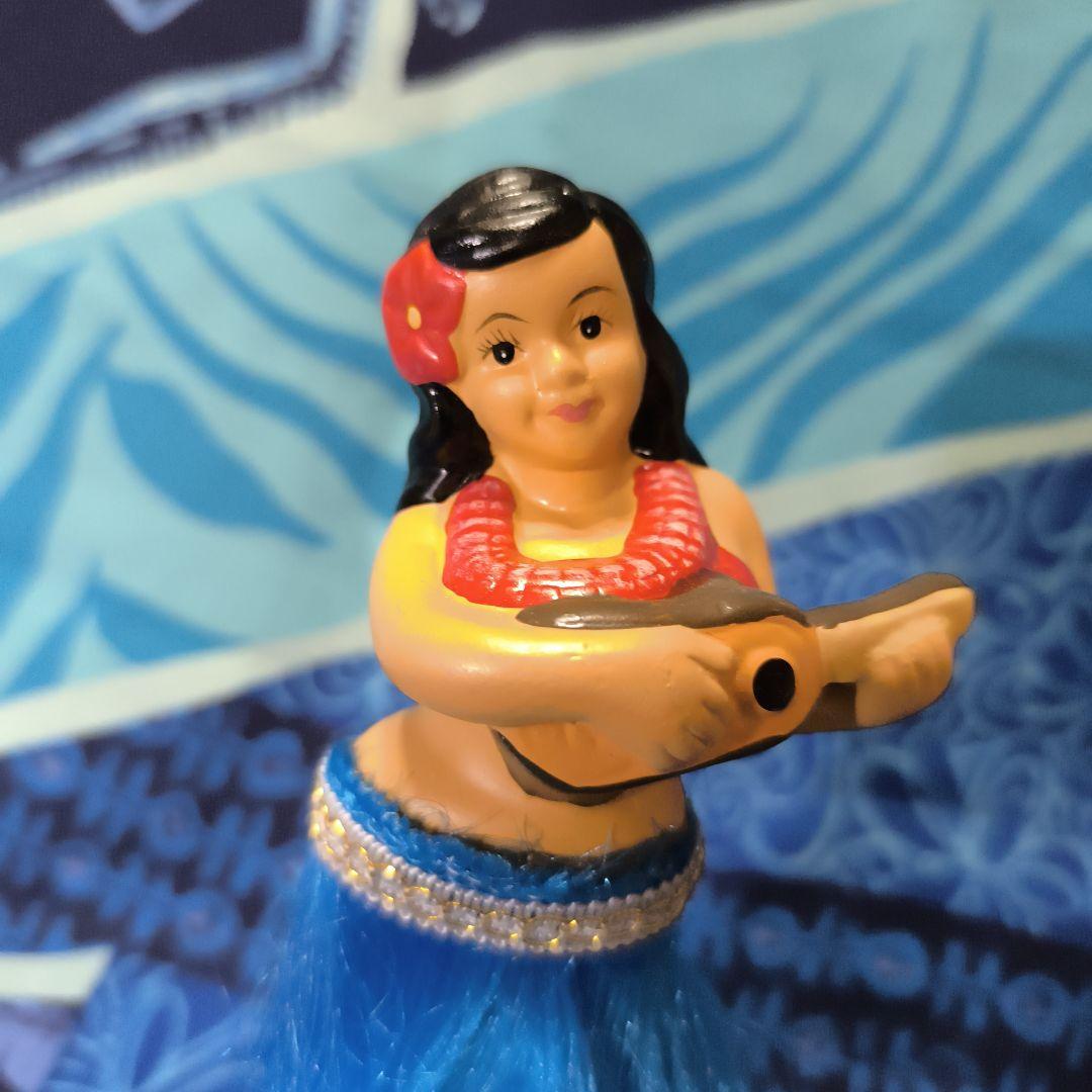 ハワイアン フラダンス人形 ウィッギィ青