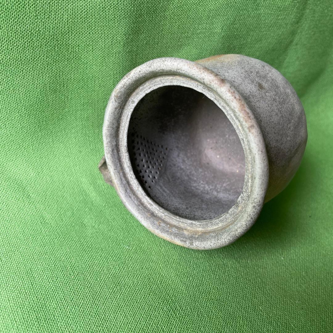 備前焼 手びねり 宝瓶 竹摘み さんぎり③