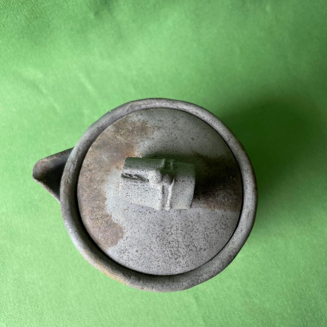 備前焼 手びねり 宝瓶 竹摘み さんぎり③