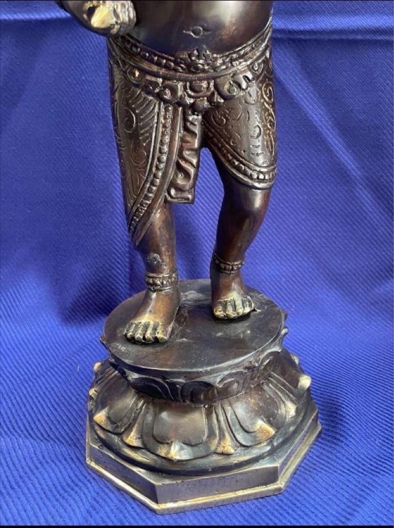 特大　ガネーシャ像　風水置物　ブロンズ　真鍮　アンティーク☆