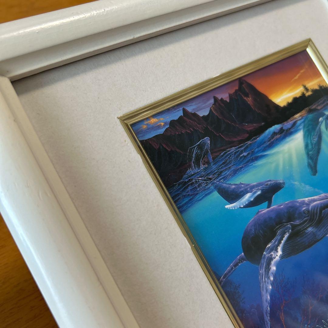 最終値下げ！　クリスチャン　ラッセン　公式　ハワイ　WHALE　ポスター