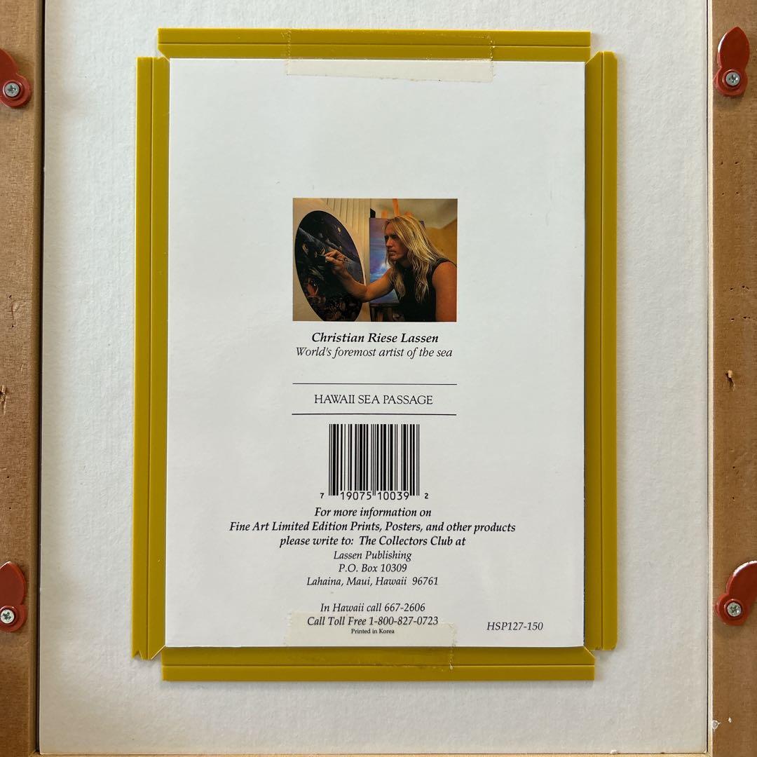 最終値下げ！　クリスチャン　ラッセン　公式　ハワイ　WHALE　ポスター