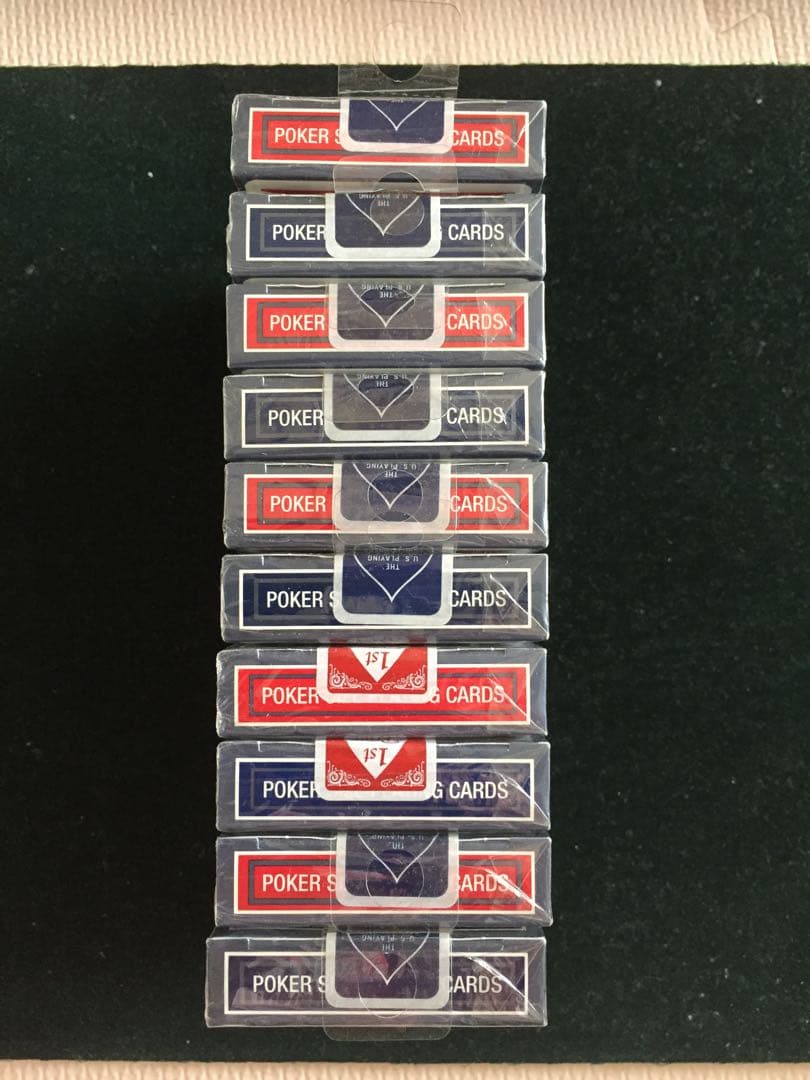 [絶版 新品未使用]復刻版バイスクル ビンテージバック赤青各1個