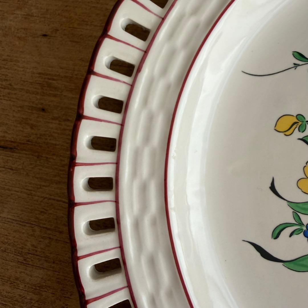 KG Luneville リュネビル パニエ ディナープレート チューリップ B