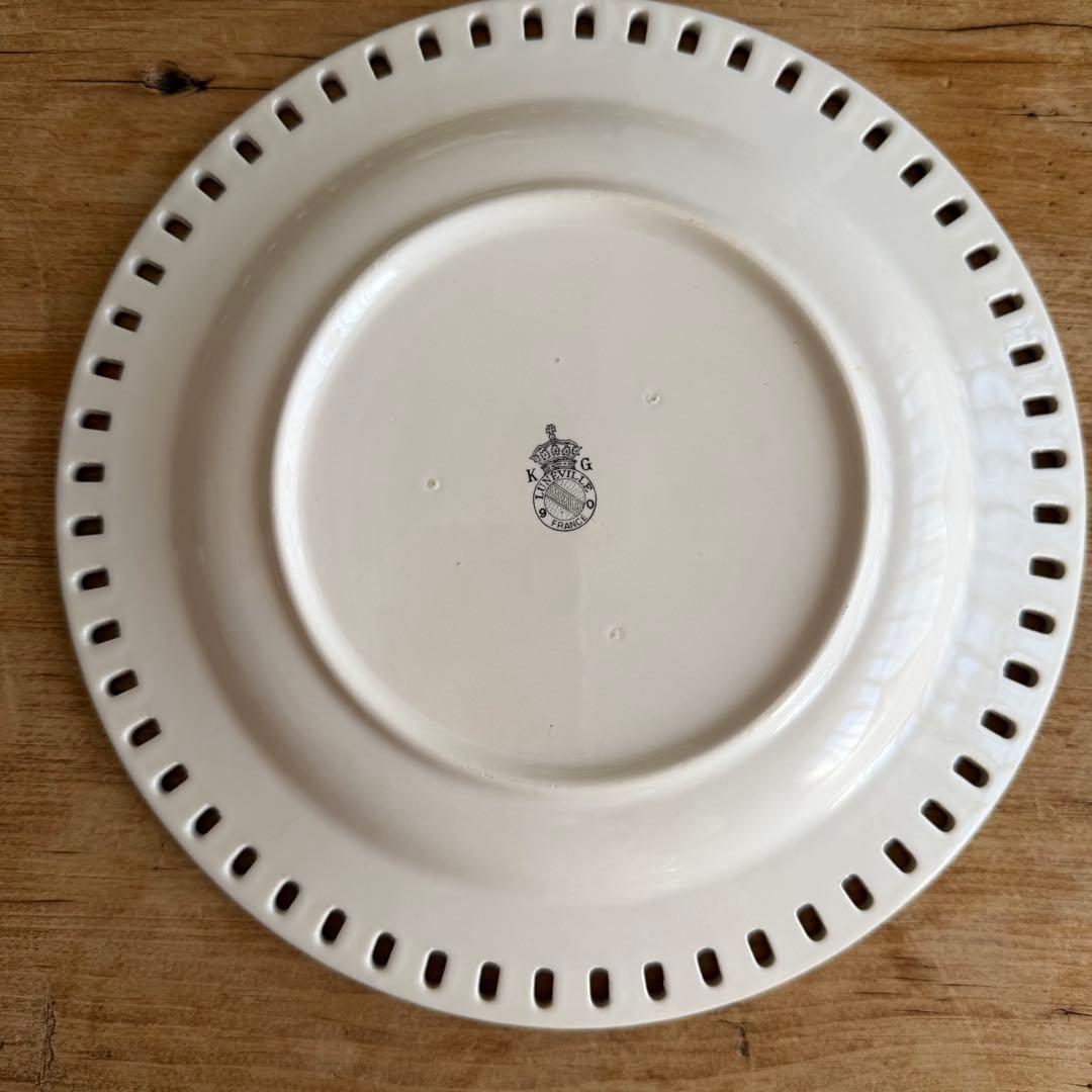 KG Luneville リュネビル パニエ ディナープレート チューリップ B