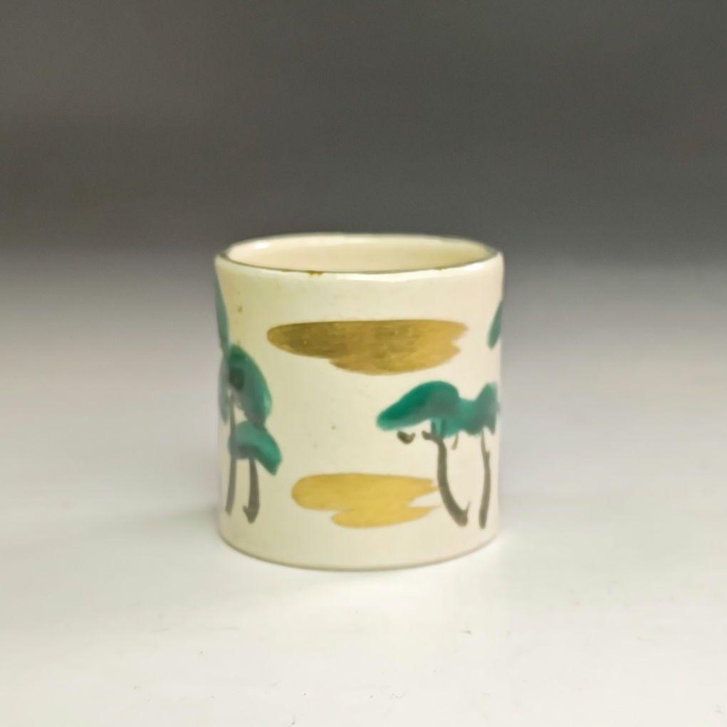 ウ229 蓋置『白井半七』『松　蓋置　共箱』茶道具