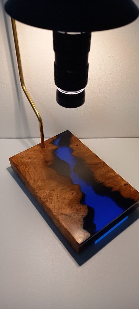 ランタンスタンド　スタンドライト　ゴールゼロ　ウッドレジン　レジンウッド