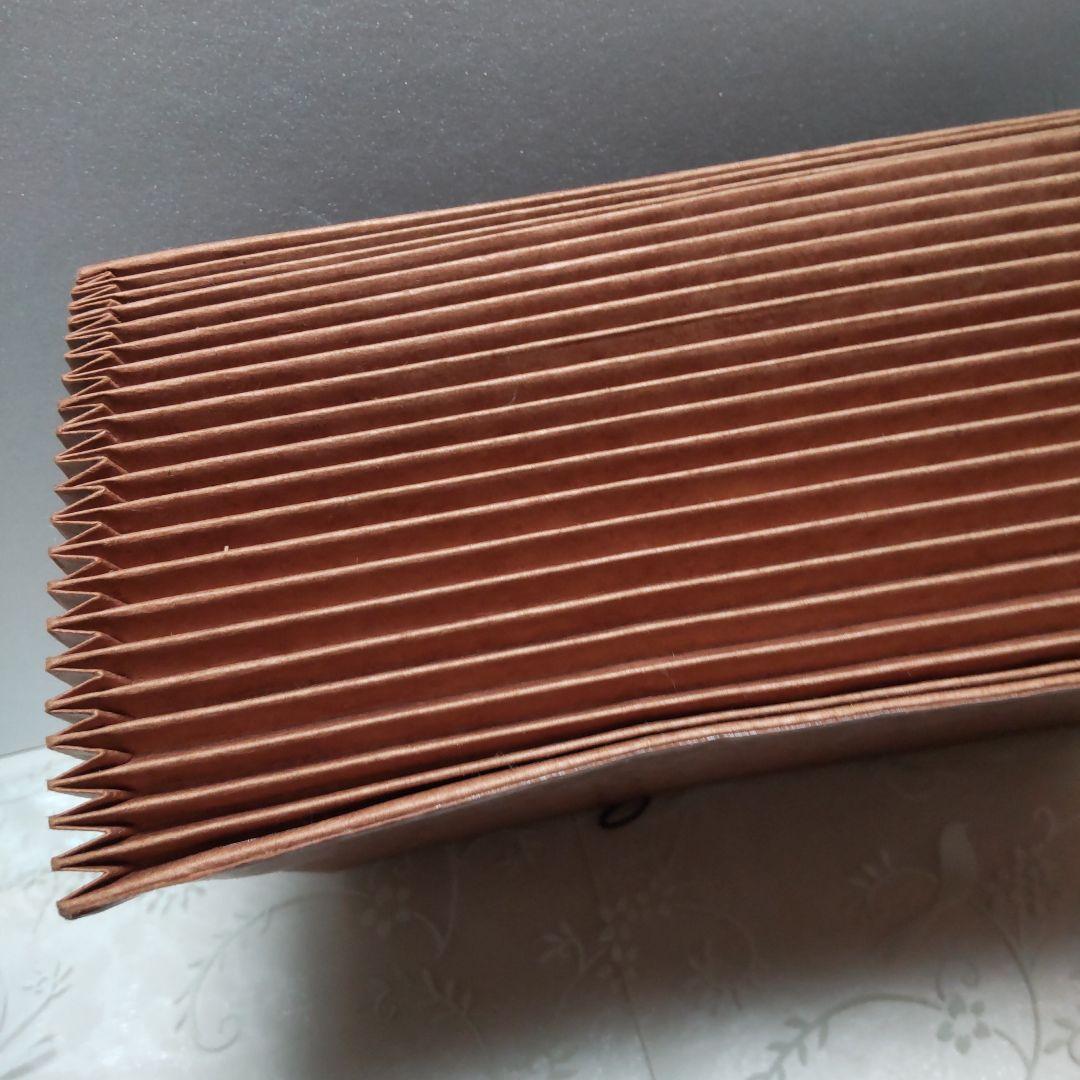 ヴィンテージ　蛇腹ファイル　ブラウン　MADE IN U.S.A.