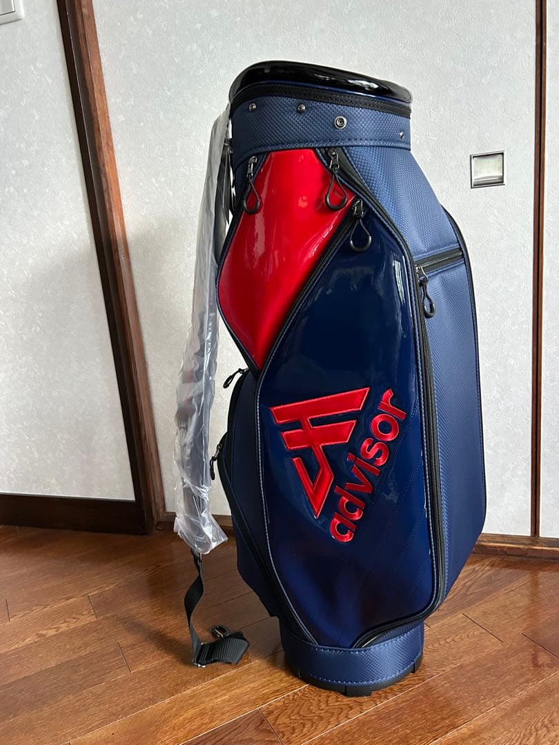 再お値下げ【新品.未使用】25年型モデルadvisar キャディバッグ. 紺