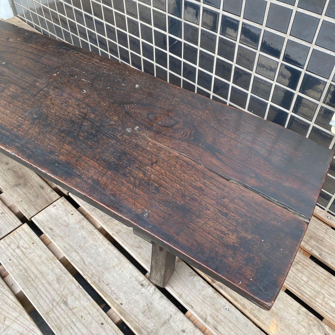 時代物 文机 ベンチ型 飾り棚 大正 骨董品 古道具 家具 インテリア