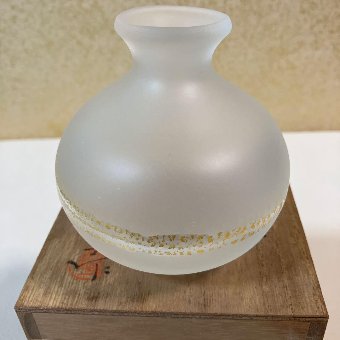 藤田喬平 手吹金彩徳利 共箱